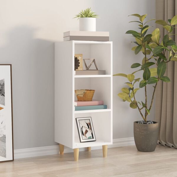 vidaXL Buffet Blanc 34,5x32,5x90 cm Bois d'ingénierie