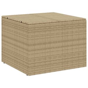 vidaXL Bo&icirc;te de rangement de jardin m&eacute;lange beige 291L r&eacute;sine tress&eacute;e