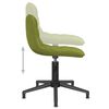 vidaXL Chaise pivotante de salle &agrave; manger Vert clair Velours