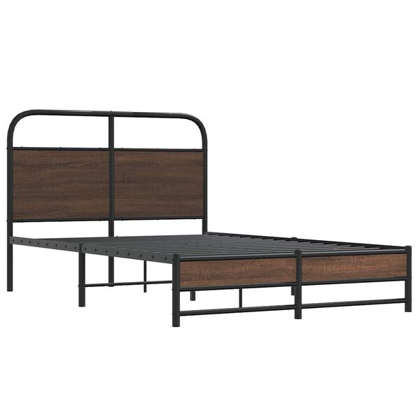 vidaXL Cadre de lit sans matelas 120x190 cm ch&ecirc;ne marron