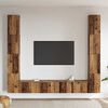 vidaXL Meubles TV muraux 6 pcs vieux bois bois d'ing&eacute;nierie