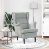 vidaXL fauteuil Gris clair 92 x 71 x 91 cm Velours