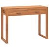 vidaXL Bureau avec 2 tiroirs 100x40x75 cm Bois de teck