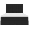 vidaXL Lit avec rangement et LED avec LED Noir 140 x 200 cm Velours