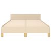 vidaXL Cadre de lit sans matelas cr&egrave;me 120x200 cm tissu