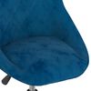 vidaXL Chaises pivotantes &agrave; manger lot de 2 bleu velours