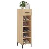 vidaXL Armoire &agrave; chaussures ch&ecirc;ne sonoma 30x35x105cm bois d'ing&eacute;nierie