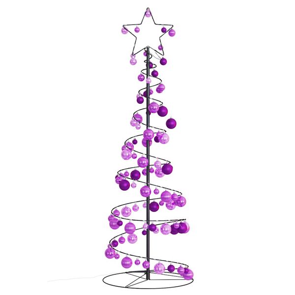 vidaXL Sapin de No&euml;l &agrave; LED avec boules 100 LED blanc chaud 150 cm