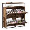 vidaXL Cabinet à chaussures avec étagère Bois ancien 100 x 34 x 112 cm