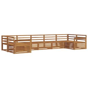 vidaXL Ensemble de canap&eacute;s d'ext&eacute;rieur 7 pc Naturel