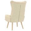 vidaXL fauteuil Crème 69 x 74 x 93 cm Tissu Sherpa