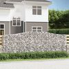 vidaXL Paniers &agrave; gabions arqu&eacute;s 5 pcs 400x50x140/160 cm Fer galvanis&eacute;