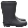 vidaXL Bottes de pluie noir taille 46 PVC