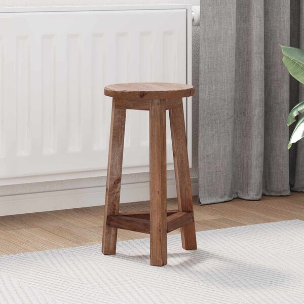 vidaXL Tabouret Naturel 28 x 28 x 50 cm Bois d'Acajou