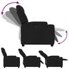 vidaXL Fauteuil inclinable électrique Noir Tissu