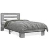 vidaXL Cadre de lit sans matelas sonoma gris 75x190 cm