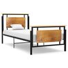 vidaXL Cadre de lit sans matelas m&eacute;tal 100x200 cm