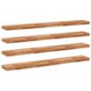 vidaXL &Eacute;tag&egrave;res flottantes 4 pcs 140x20x4 cm acacia massif &agrave; l'huile