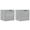 vidaXL Tables de chevet 2 pcs Sonoma gris 40x39x40 cm