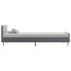 vidaXL Cadre de lit sans matelas gris clair tissu 90x200 cm
