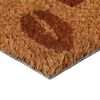 vidaXL Tapis de porte naturel 40x60 cm fibre de coco touffeté