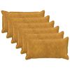 vidaXL Housse de coussin 6 pc HOUTEN Jaune 40 x 80 cm