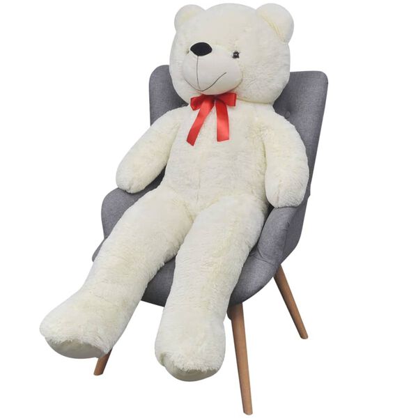 vidaXL Ours en peluche Blanc 242 cm