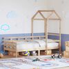 vidaXL Lit de jour avec toit sans matelas 80x200 cm bois massif