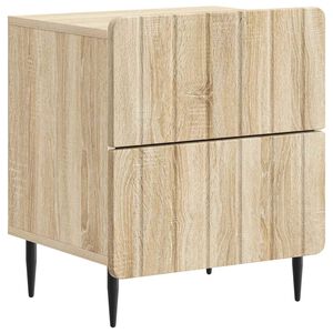 vidaXL Cabinet de chevet Ch&ecirc;ne Sonoma 43 x 34,5 x 49,5 cm