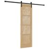 vidaXL Porte coulissante Naturel 61 x 198,5 cm Bois de pin massif