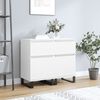 vidaXL Buffets 2 pcs blanc 40x35x70 cm bois d&rsquo;ing&eacute;nierie