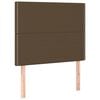 vidaXL Cadre de lit sans matelas marron fonc&eacute; 90x200 cm tissu
