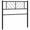 vidaXL T&ecirc;te de lit de remplacement m&eacute;tal noir 100 cm
