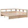 vidaXL Lit biblioth&egrave;que sans matelas 180x200 cm bois massif de pin