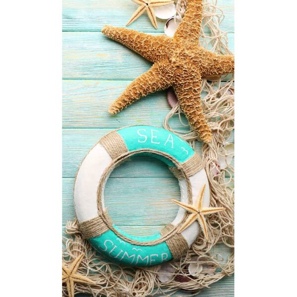 Good Morning Serviette de plage JIMMY 100x180 cm Bleu aqua