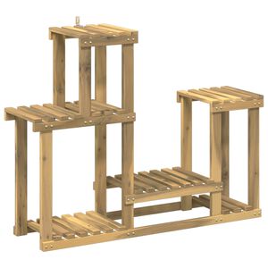 vidaXL Support de Plante Blanc 90 x 25 x 73 cm Bois d'Acacia Massif