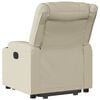 vidaXL Fauteuil inclinable Crème Similicuir