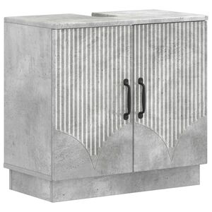 vidaXL Meuble sous Lavabo de Salle de Bain HOORN Gris b&eacute;ton
