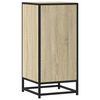 vidaXL Buffet ch&ecirc;ne sonoma 35,5x35x76 cm bois d'ing&eacute;nierie et m&eacute;tal