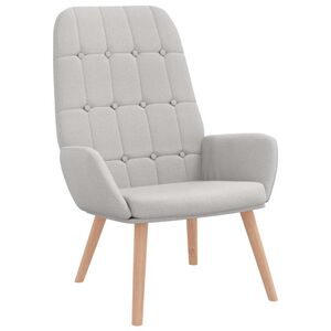 vidaXL Fauteuil relaxant en tissu gris nuage