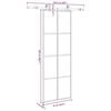 vidaXL Porte coulissante avec kit de quincaillerie 76x205 cm Verre ESG