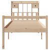 vidaXL Lit bibliothèque sans matelas 75x190 cm bois de pin massif