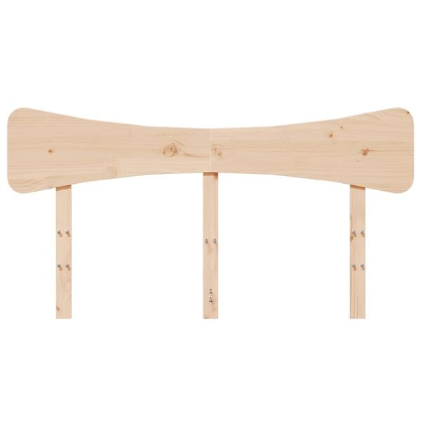 vidaXL T&ecirc;te de lit 140 cm bois massif de pin
