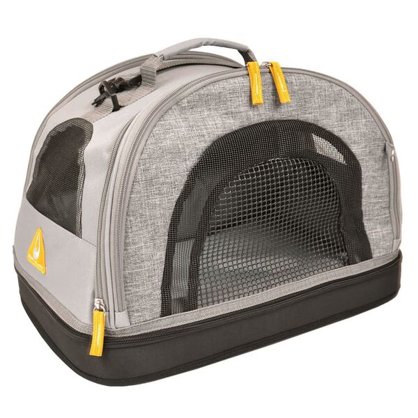 Duvoplus Caisse de transport pour animaux 3-en-1 Promenade Gris