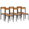 vidaXL Chaises &agrave; manger lot de 6 bois d'acacia massif