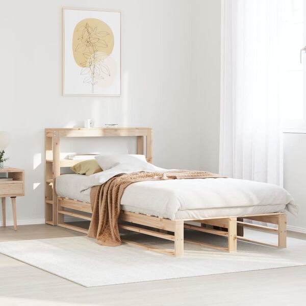 vidaXL Cadre de lit sans matelas 90x190 cm bois de pin massif