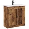 vidaXL Ensemble de mobilier de salle de bain Bois ancien