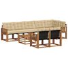 vidaXL Ensemble de canap&eacute;s d'ext&eacute;rieur 9 pc Naturel et Beige