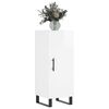 vidaXL Buffet Blanc brillant 34,5x34x90 cm Bois d'ing&eacute;nierie