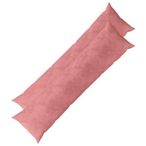 vidaXL Coussin avec oreiller HEERLEN 2 pi&egrave;ces Rose Velours